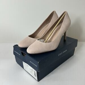 Cole Haan Heels Women's 10.5 B Gabbie Suede W26071 Pump 80 MM Pumps Peach Whip